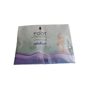 Lee Exfoliating Foot Peeling Mask (4 Pack) - for Dry Cracked Feet with Lavender